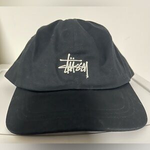 Stussy Black Stock Low Pro Baseball Cap